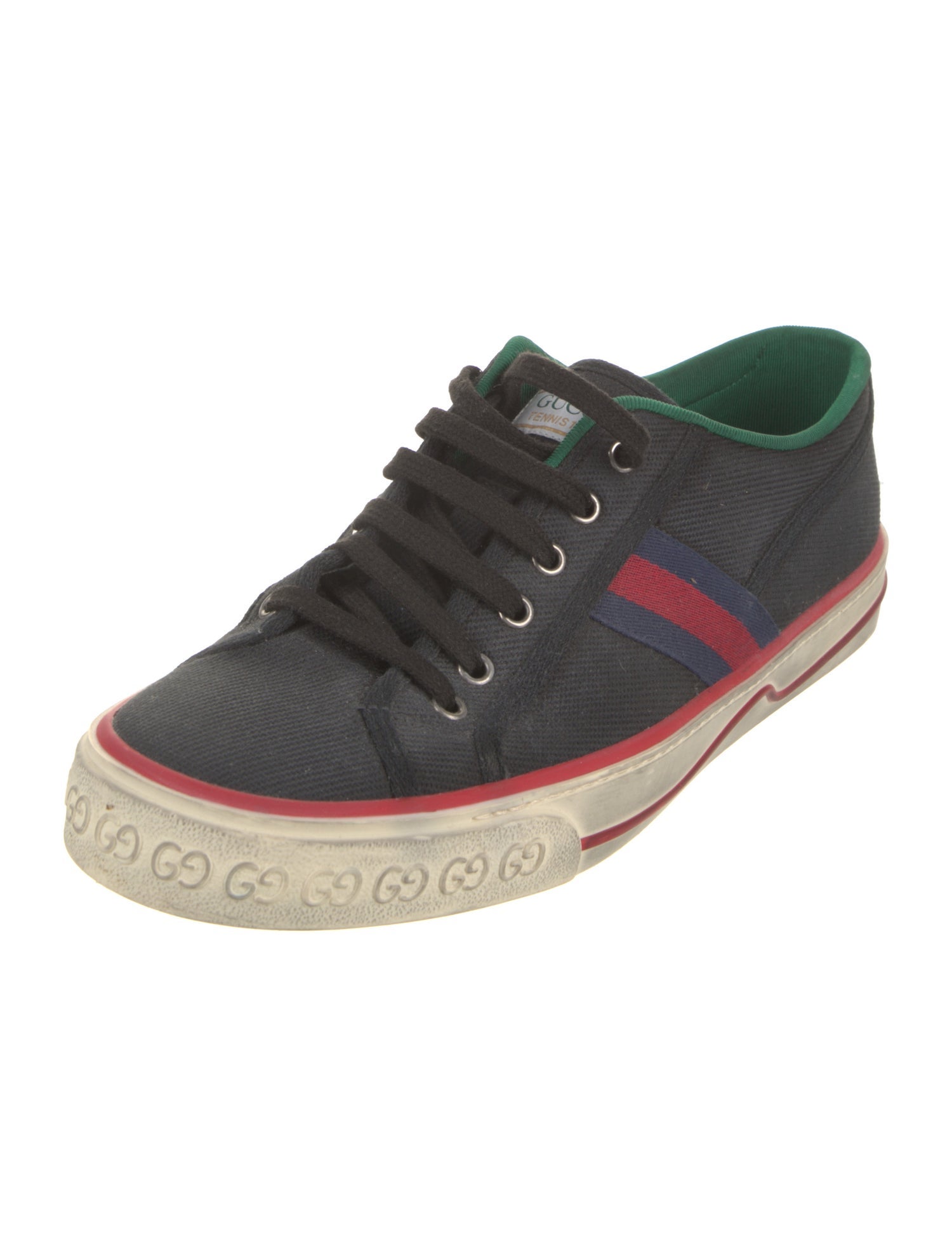 Gucci Sylvie Web Accent Canvas Sneakers