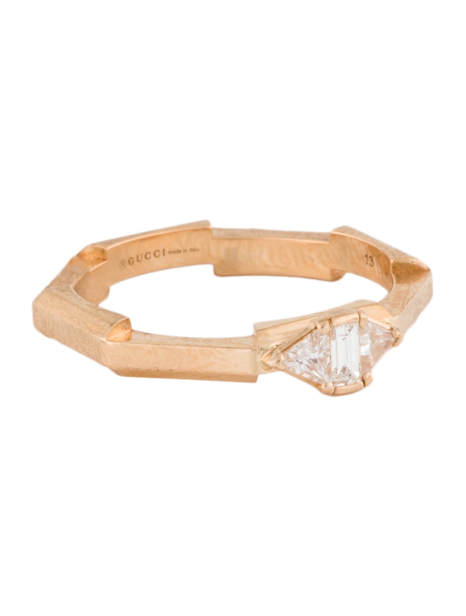 Gucci 18K Diamond Link To Love Ring