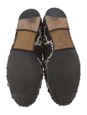 Gucci Horsebit Accent Tweed Loafers