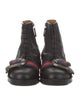 Gucci Sylvie Web Accent Leather Boots