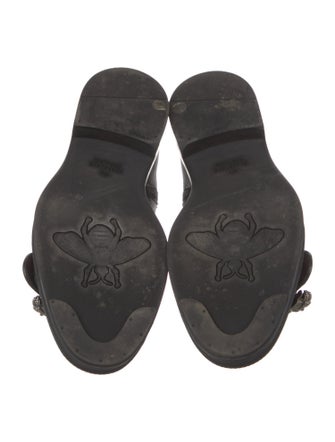 Gucci Sylvie Web Accent Leather Boots