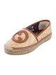 Gucci Interlocking G Logo Straw Espadrilles