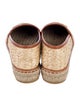 Gucci Interlocking G Logo Straw Espadrilles