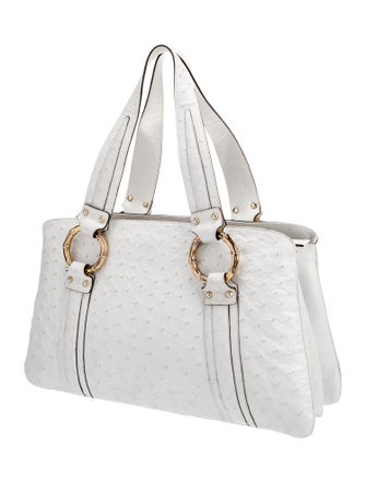 Gucci Ostrich Shoulder Bag