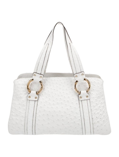 Gucci Ostrich Shoulder Bag