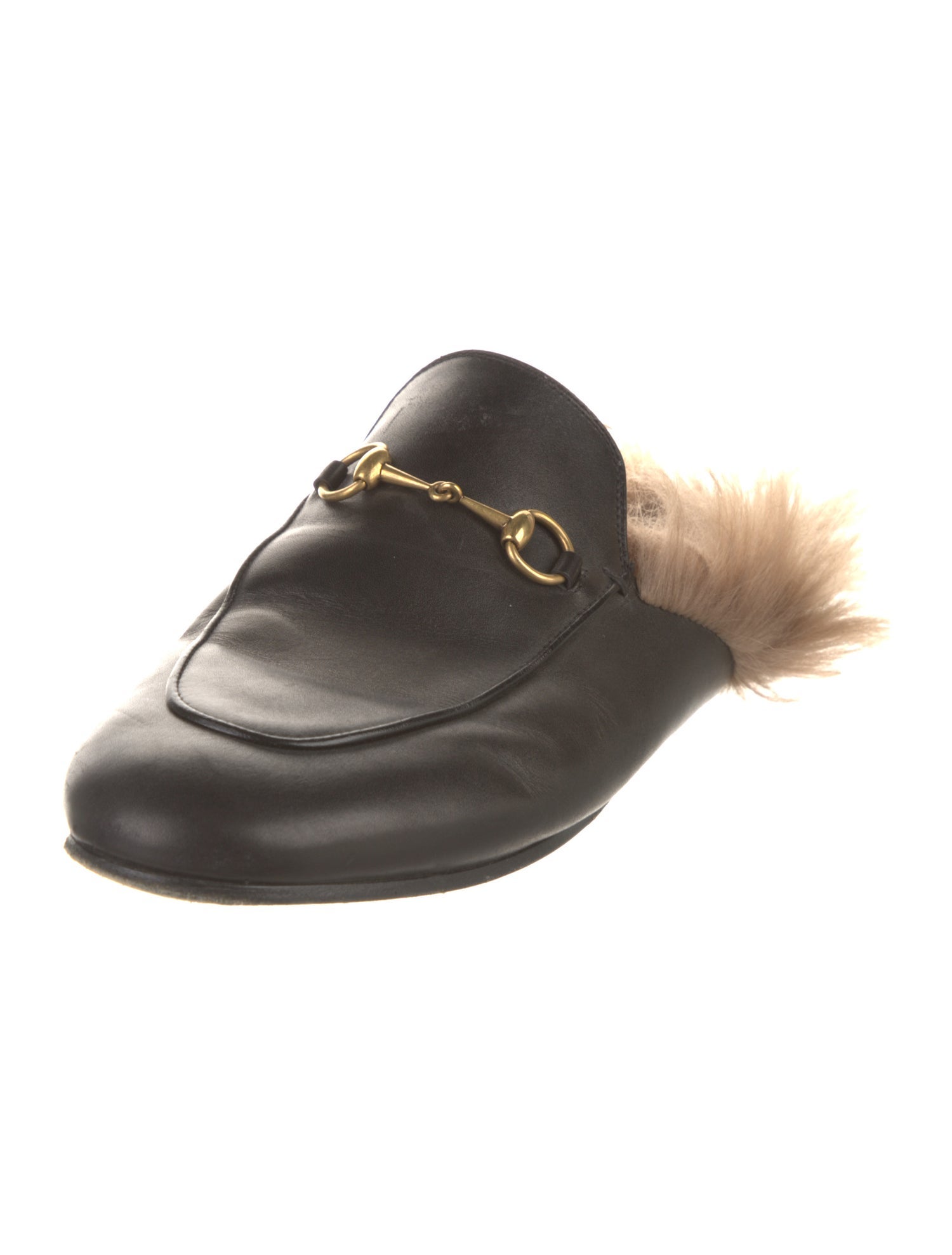 Gucci Horsebit Accent Leather Mules