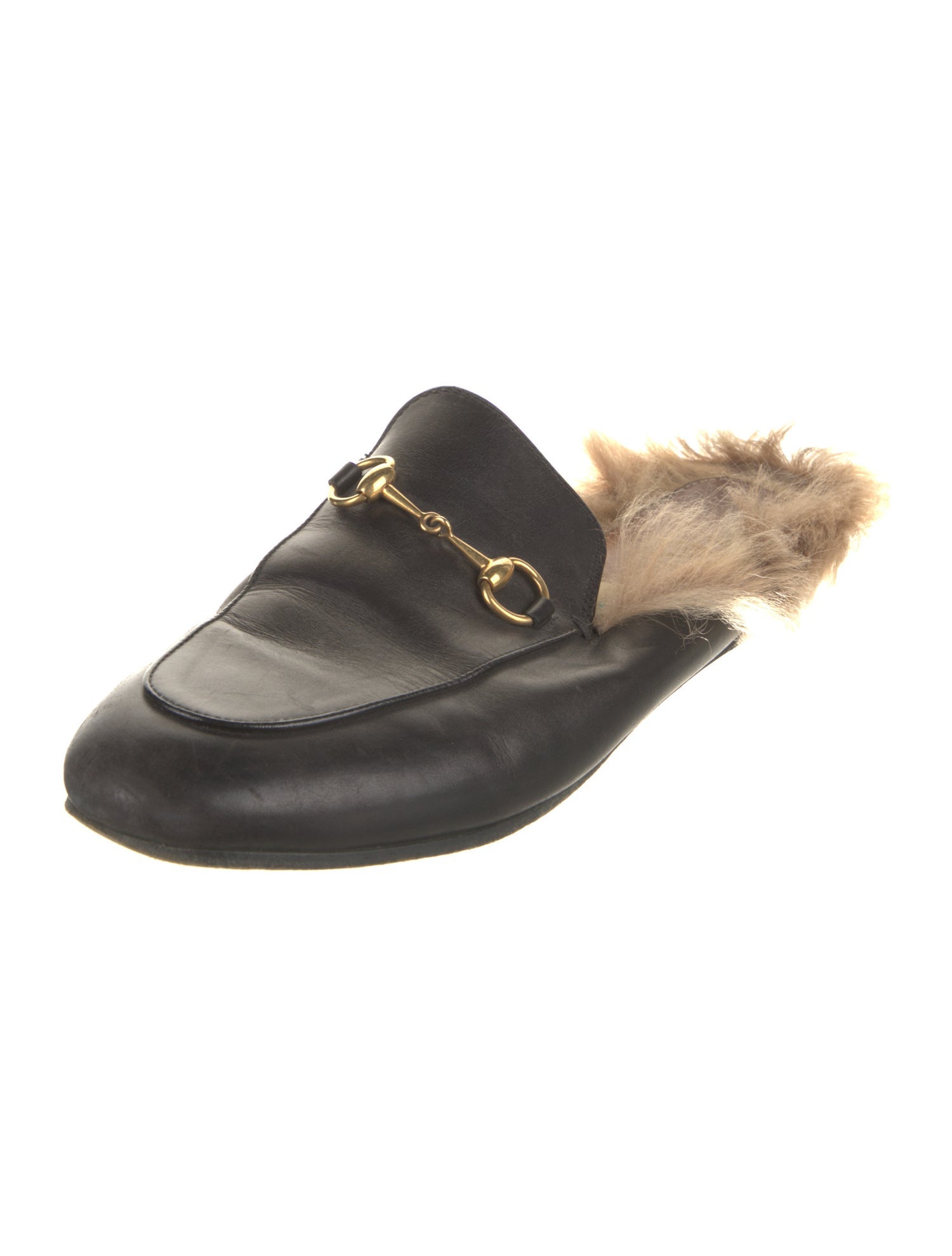 Gucci Horsebit Accent Leather Mules