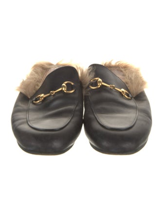 Gucci Horsebit Accent Leather Mules