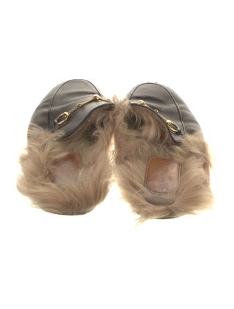 Gucci Horsebit Accent Leather Mules