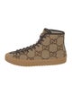 Gucci Jumbo GG Canvas Hi Top Sneakers