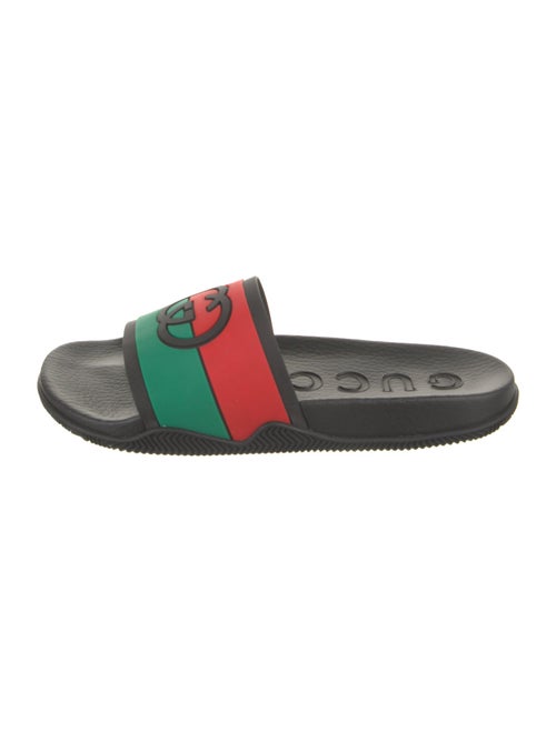 Gucci Web Accent Rubber Slides