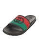 Gucci Web Accent Rubber Slides