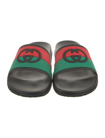 Gucci Web Accent Rubber Slides