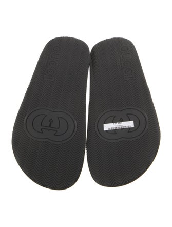 Gucci Web Accent Rubber Slides