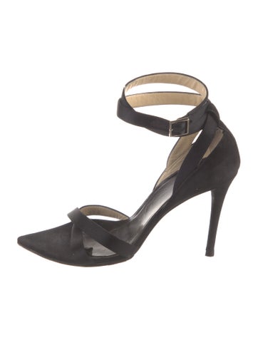 Gucci Sandals Double G Logo Suede 6.5