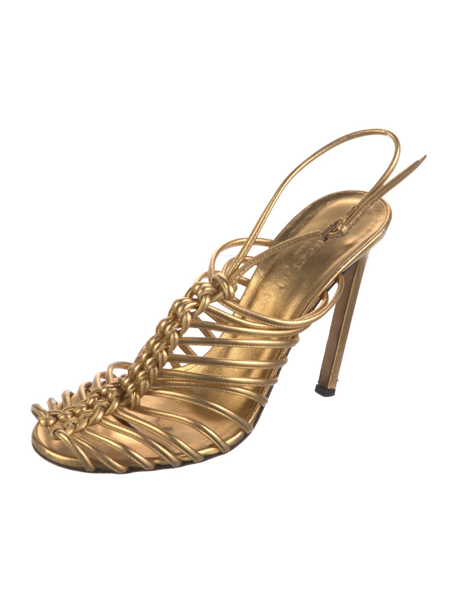 Gucci Leather Slingback Sandals