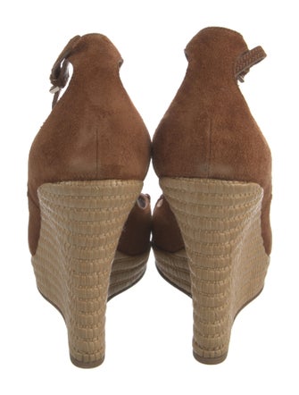 Gucci Horsebit Accent Suede Espadrilles