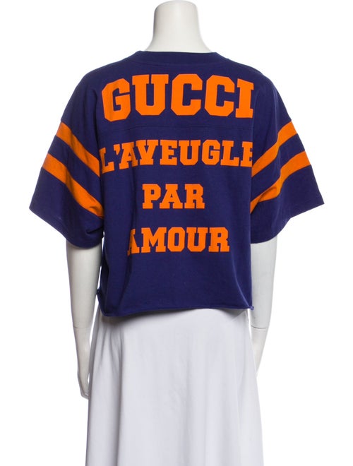 Gucci Graphic Print Crew Neck T-Shirt
