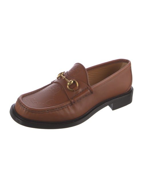 Gucci Horsebit Accent Leather Dress Loafers