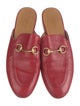 Gucci Horsebit Accent Leather Mules