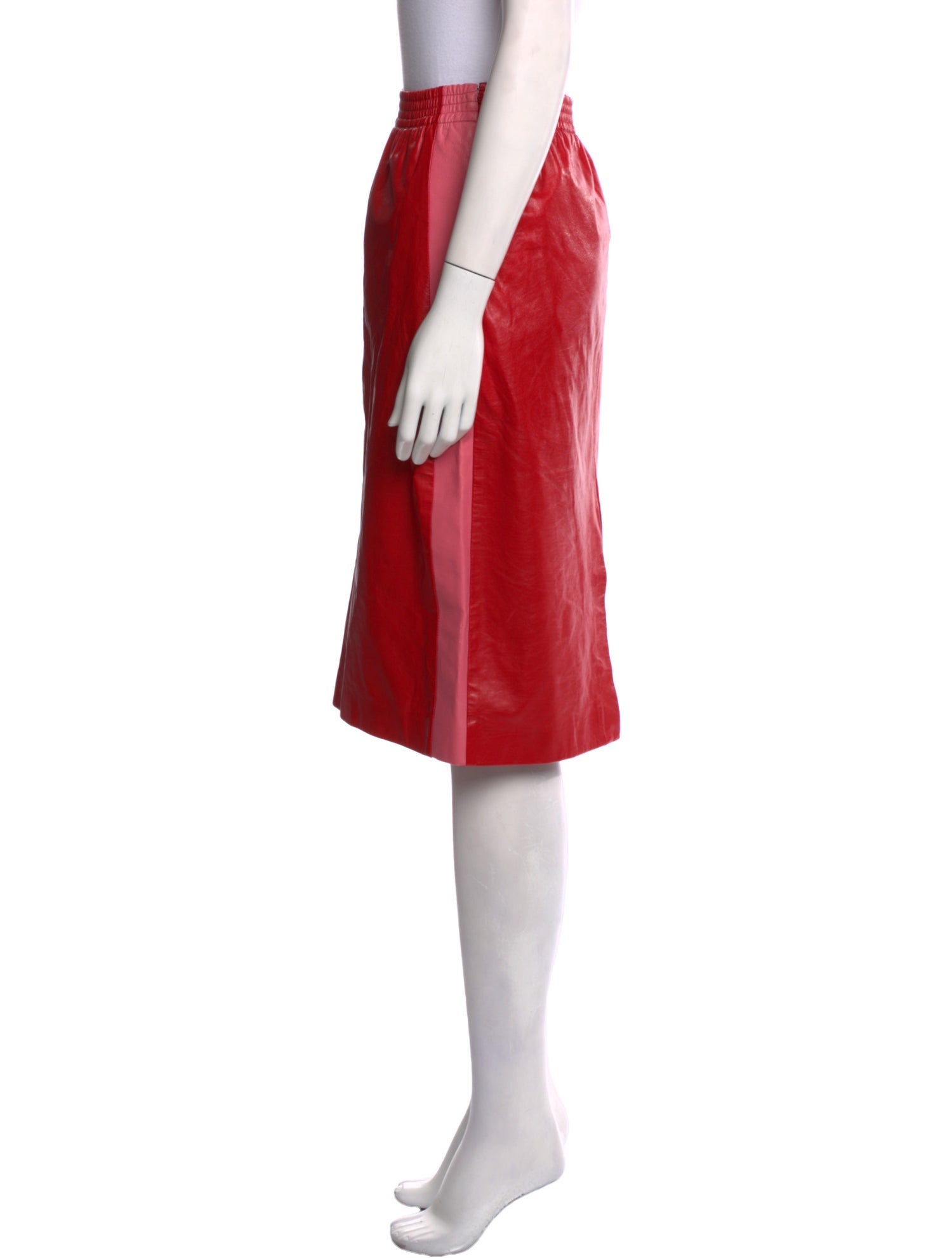 Gucci Leather Knee-Length Skirt