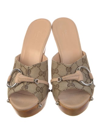 Gucci GG Canvas Canvas Slides