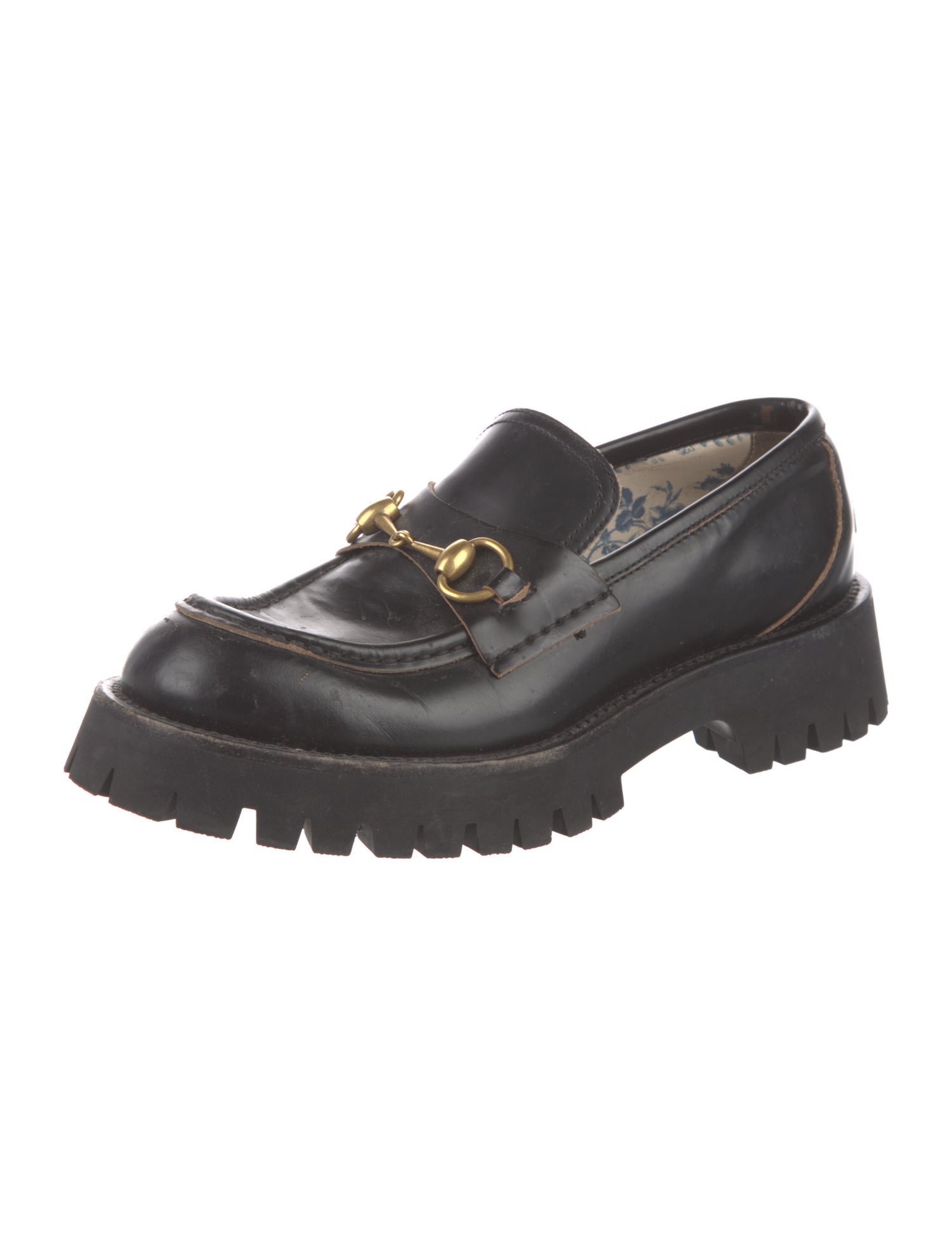 Gucci Horsebit Accent Leather Loafers