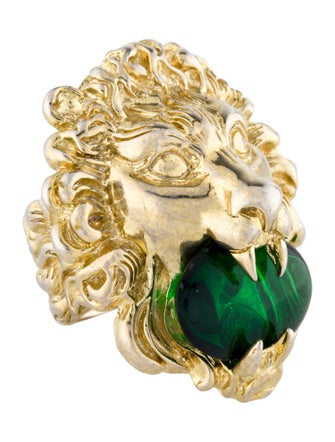 Gucci Lion Head Cocktail Ring