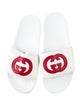 Gucci Interlocking G Logo Leather Slides