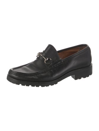 Gucci Horsebit Accent Leather Dress Loafers