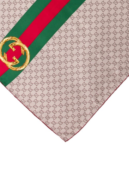 Gucci Silk Blooms Print Scarf