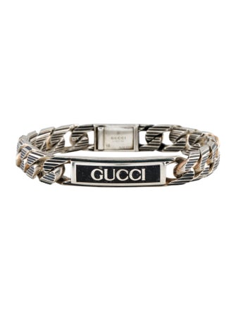 Gucci Enamel Logo ID Link Bracelet