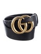 Gucci Double G Logo Leather Belt