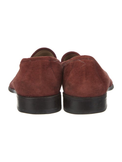 Gucci Horsebit Accent Suede Loafers