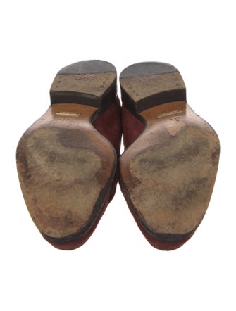 Gucci Horsebit Accent Suede Loafers