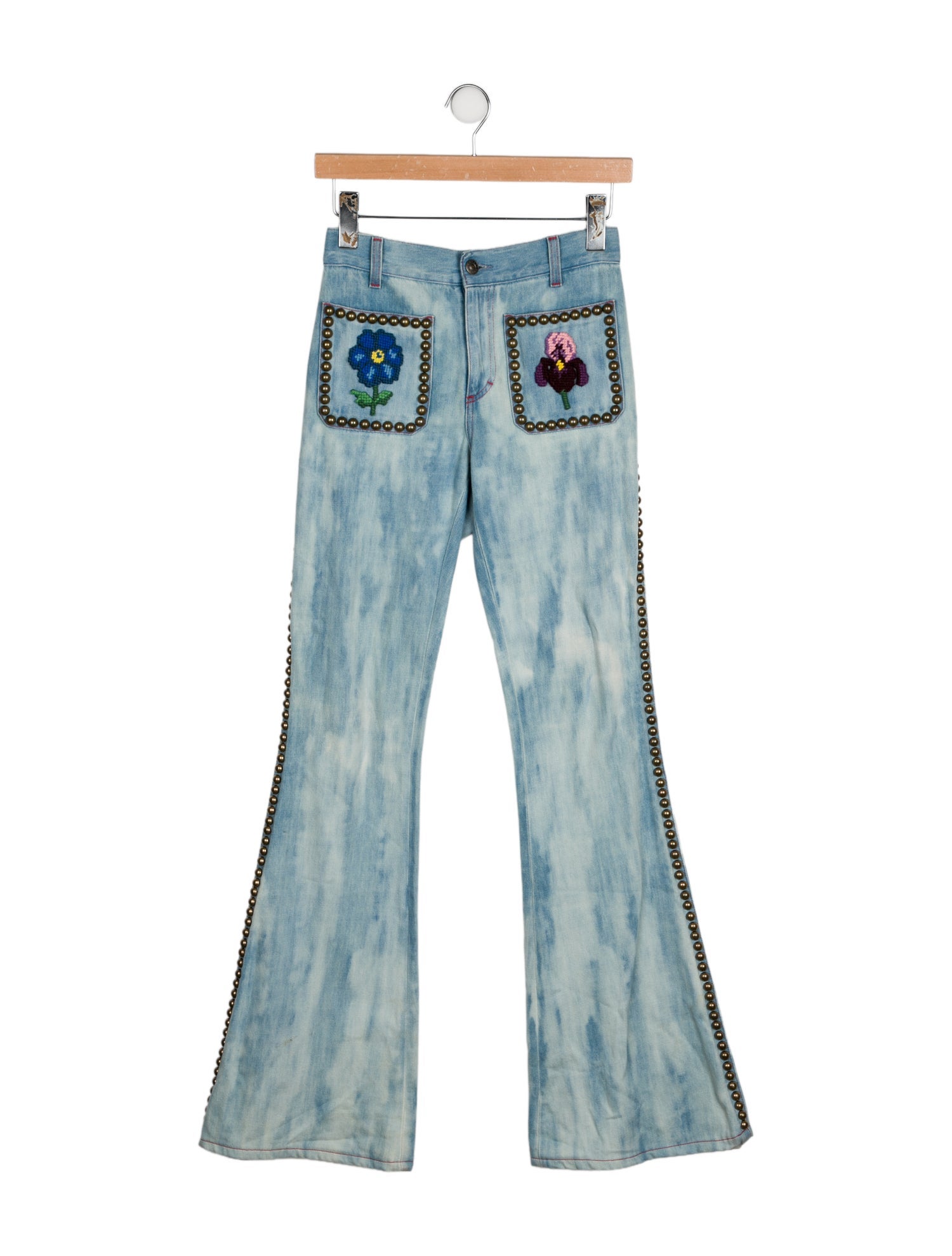 Gucci Mid-Rise Wide Leg Jeans