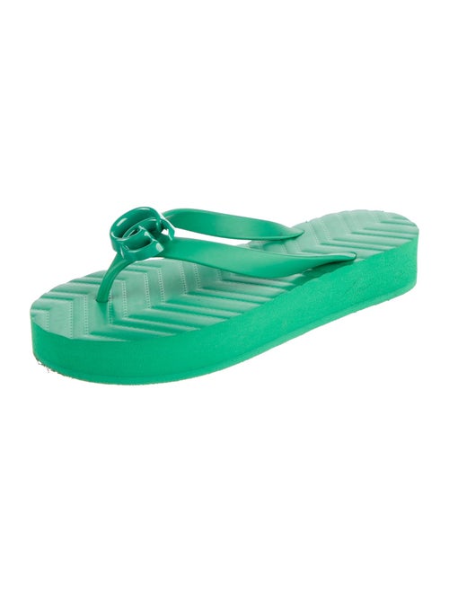 Gucci Double G Logo Rubber Slides