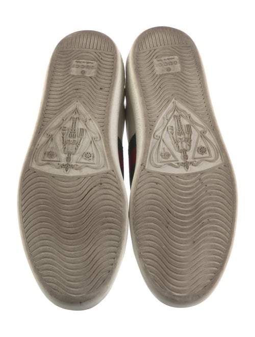 Gucci Web Accent Leather Sneakers