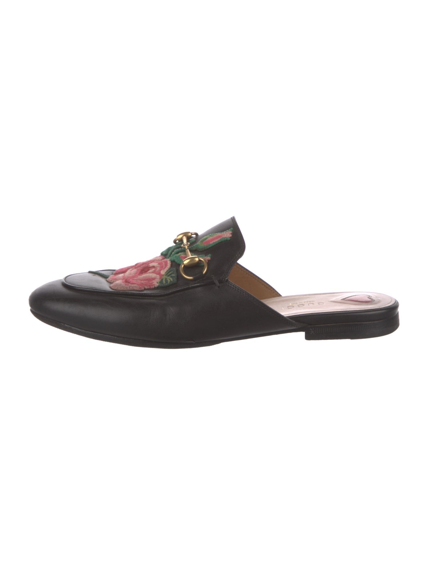 Gucci Horsebit Accent Leather Mules