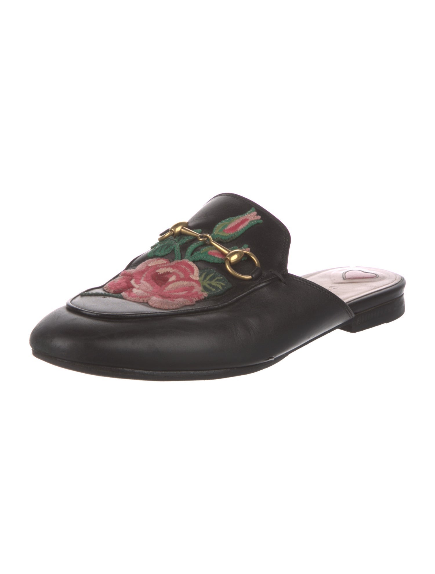 Gucci Horsebit Accent Leather Mules