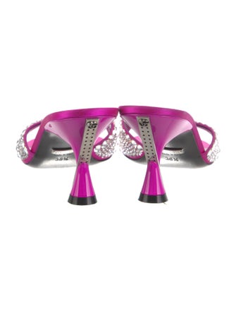 Gucci Double G Logo Satin Slides