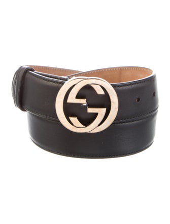 Gucci Interlocking G Logo Leather Belt