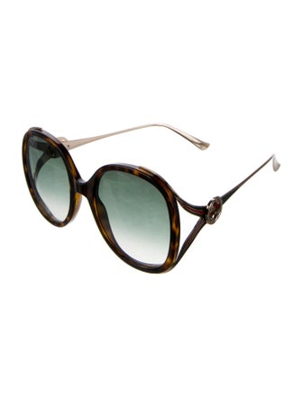 Gucci Interlocking G Logo Square Sunglasses