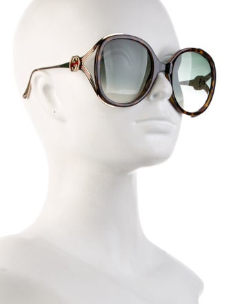 Gucci Interlocking G Logo Square Sunglasses