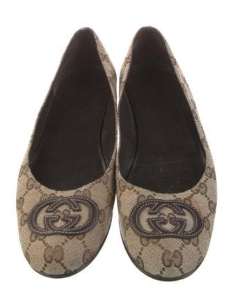 Gucci GG Canvas Canvas Ballet Flats