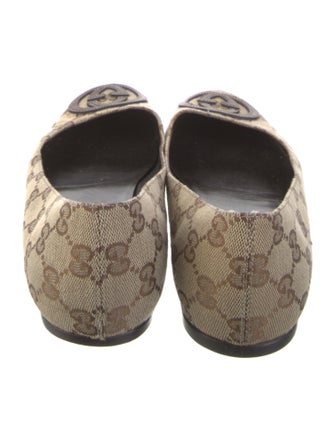 Gucci GG Canvas Canvas Ballet Flats