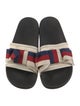 Gucci Sylvie Web Accent Leather Slides
