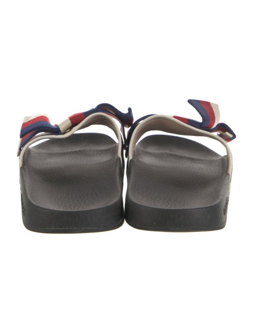 Gucci Sylvie Web Accent Leather Slides
