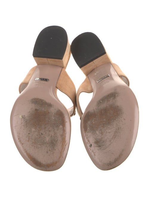 Gucci Horsebit Accent Suede Slides