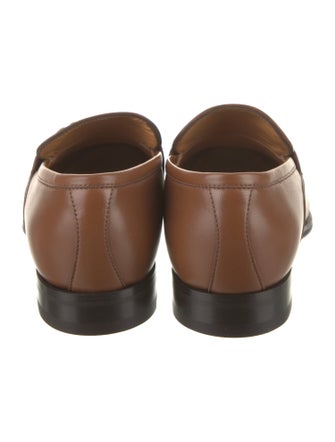 Gucci Interlocking G Logo Leather Dress Loafers